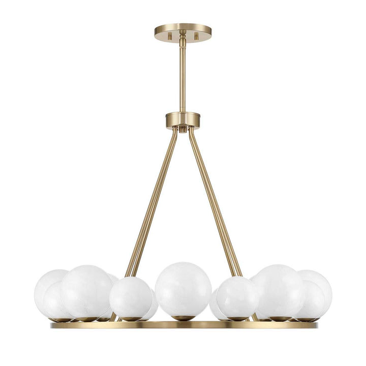 Loudon 16 Light Chandelier in Noble Brass Savoy House