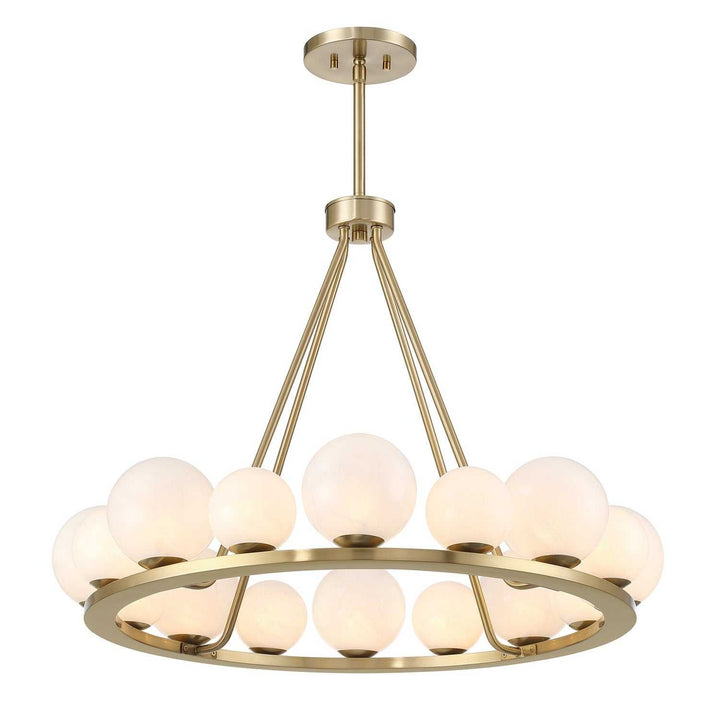 Loudon 16 Light Chandelier in Noble Brass Savoy House