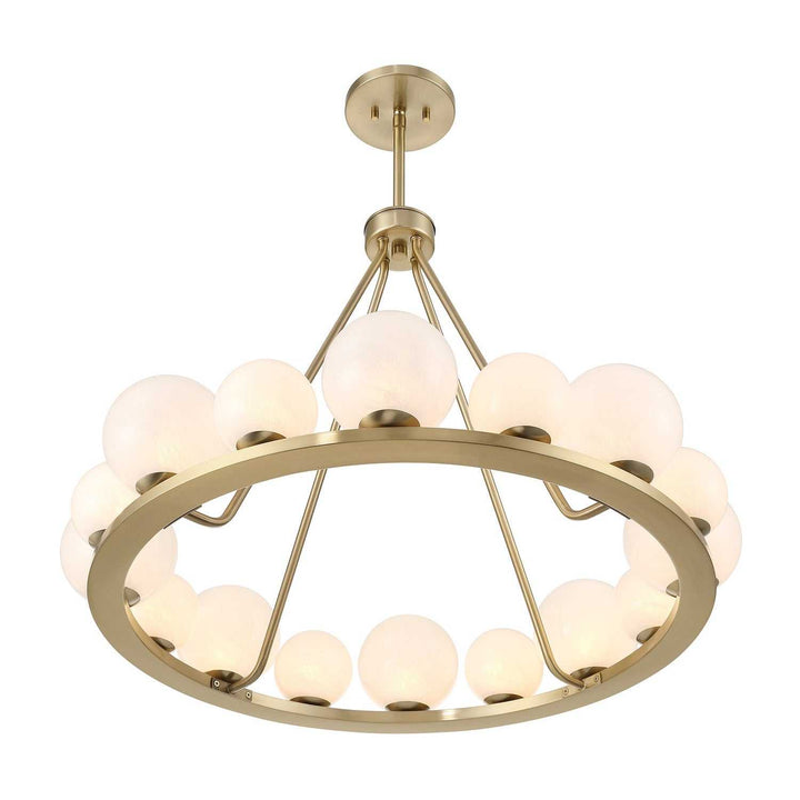 Loudon 16 Light Chandelier in Noble Brass Savoy House