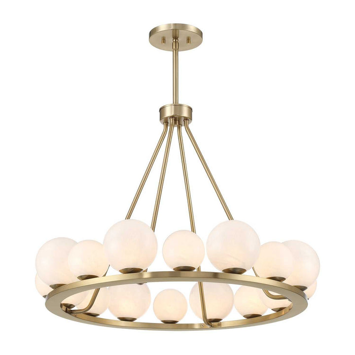Loudon 16 Light Chandelier in Noble Brass Savoy House