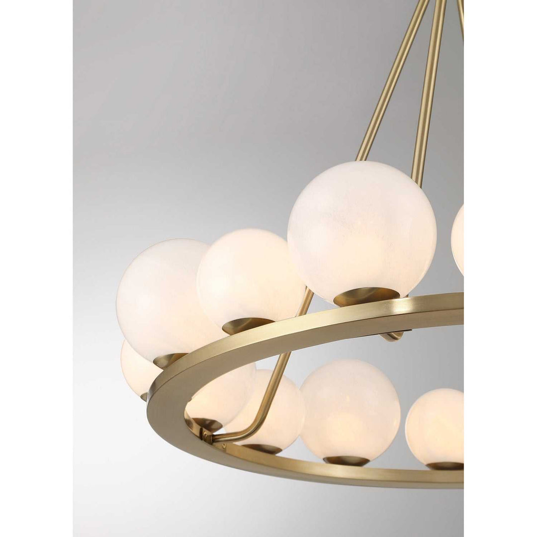 Loudon 16 Light Chandelier in Noble Brass Savoy House