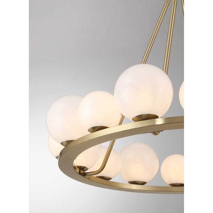 Loudon 16 Light Chandelier in Noble Brass Savoy House