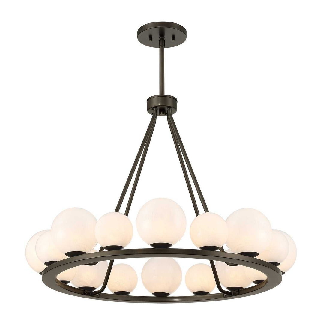 Loudon 16 Light Chandelier in Mediterranean Bronze Savoy House