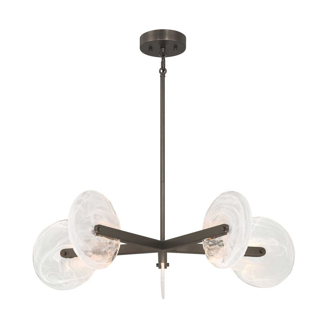 Ainslie LED Chandelier in Mediterranean Bronze Savoy House