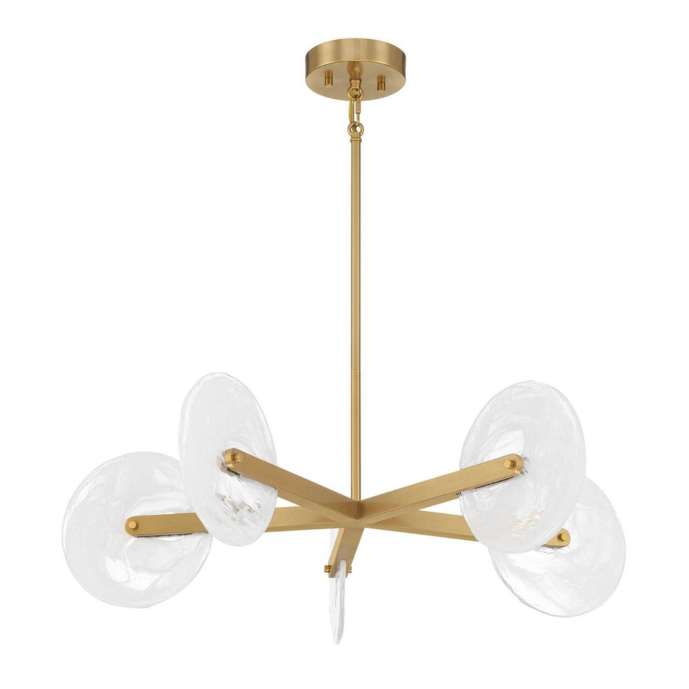 Ainslie LED Chandelier in Warm Brass Savoy House