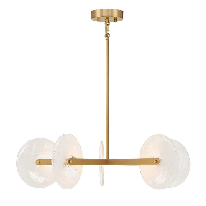 Ainslie LED Chandelier in Warm Brass Savoy House