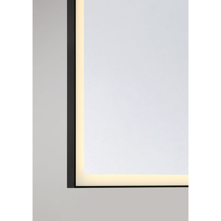 Paulding LED Mirror in Black Savoy House