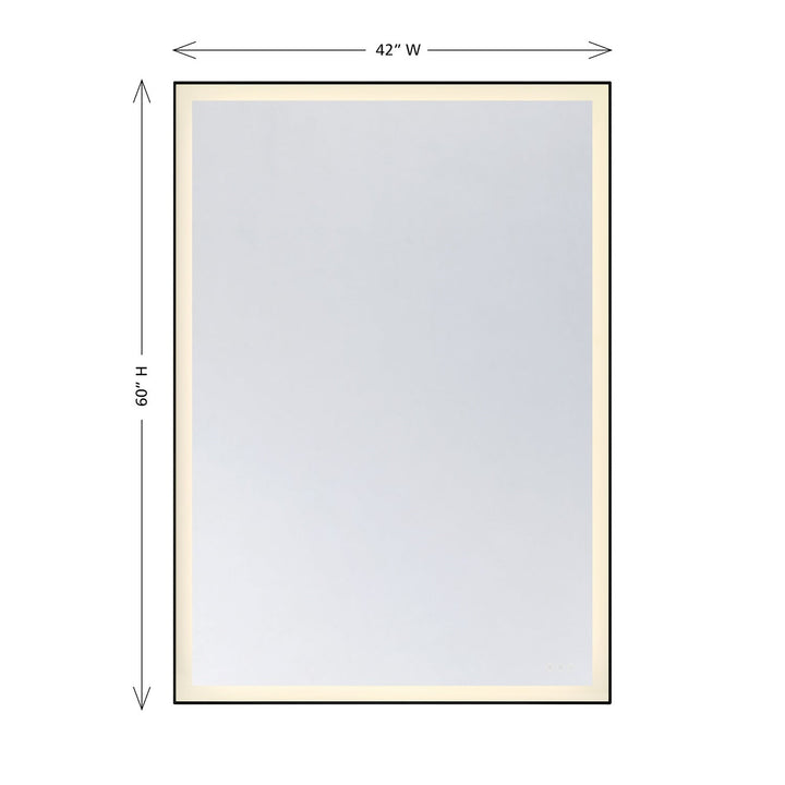 Paulding LED Mirror in Black Savoy House