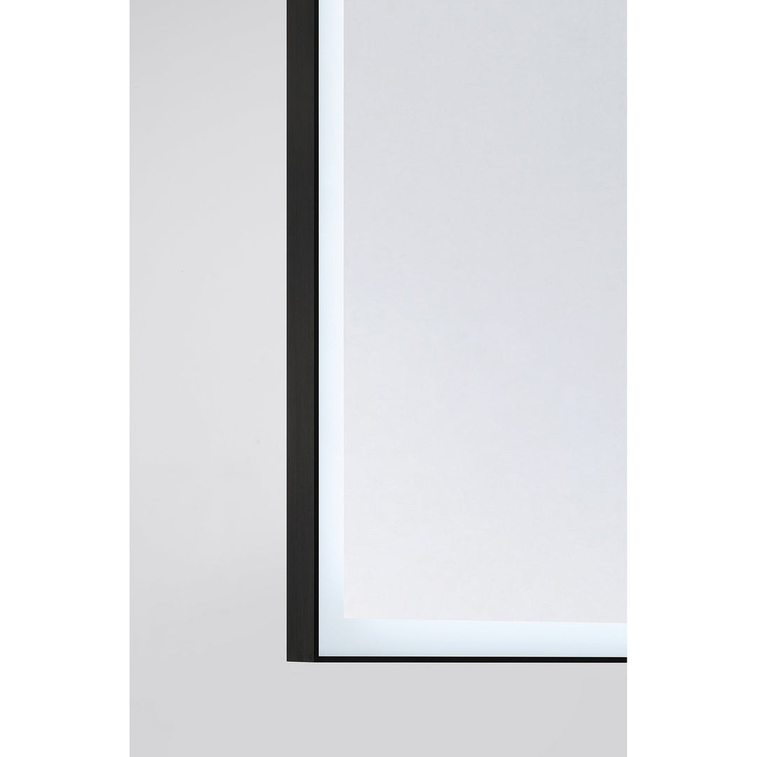 Paulding LED Mirror in Black Savoy House