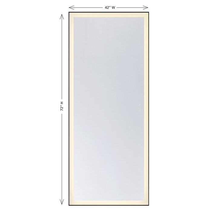 Paulding LED Mirror in Black Savoy House