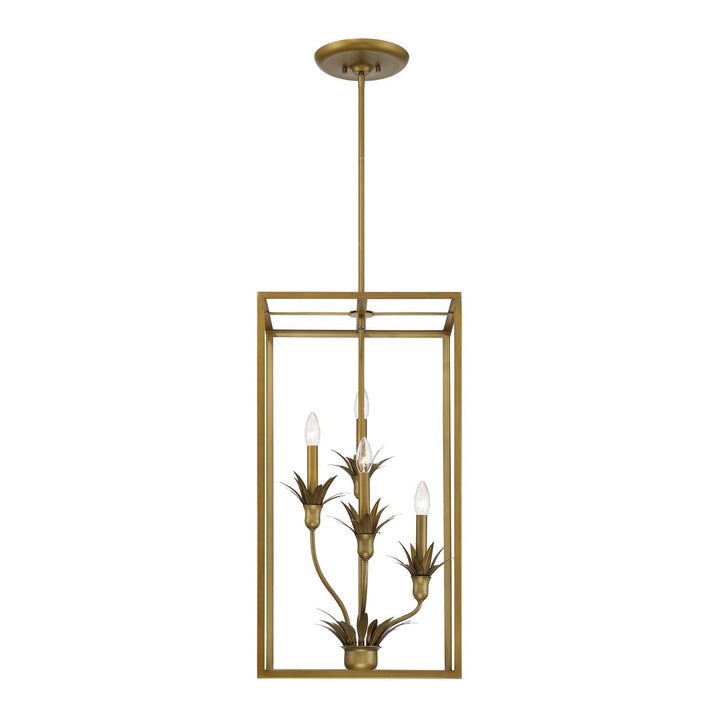 Strathmore Four Light Pendant in Antique Patina Savoy House