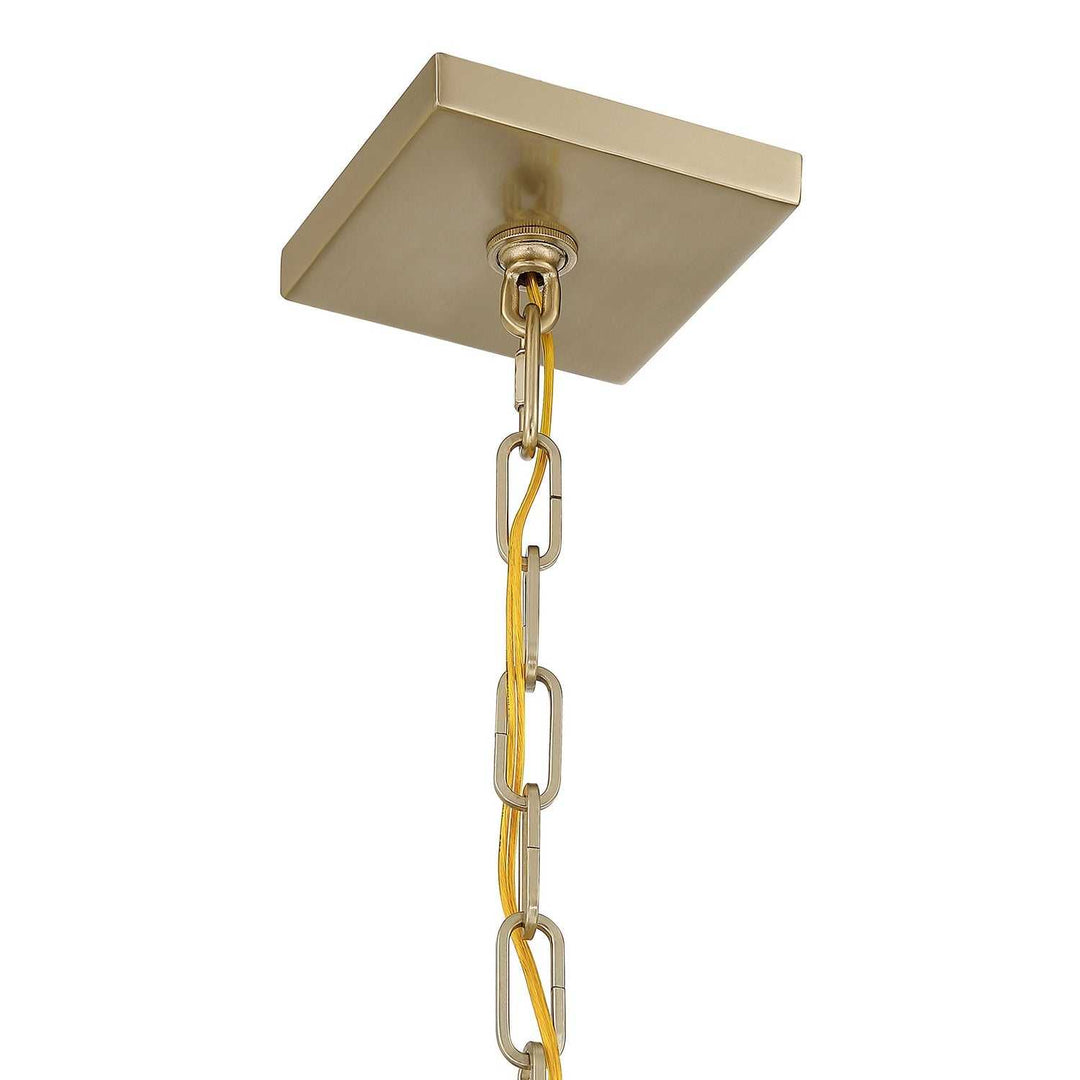 Damen Four Light Pendant in Noble Brass Savoy House