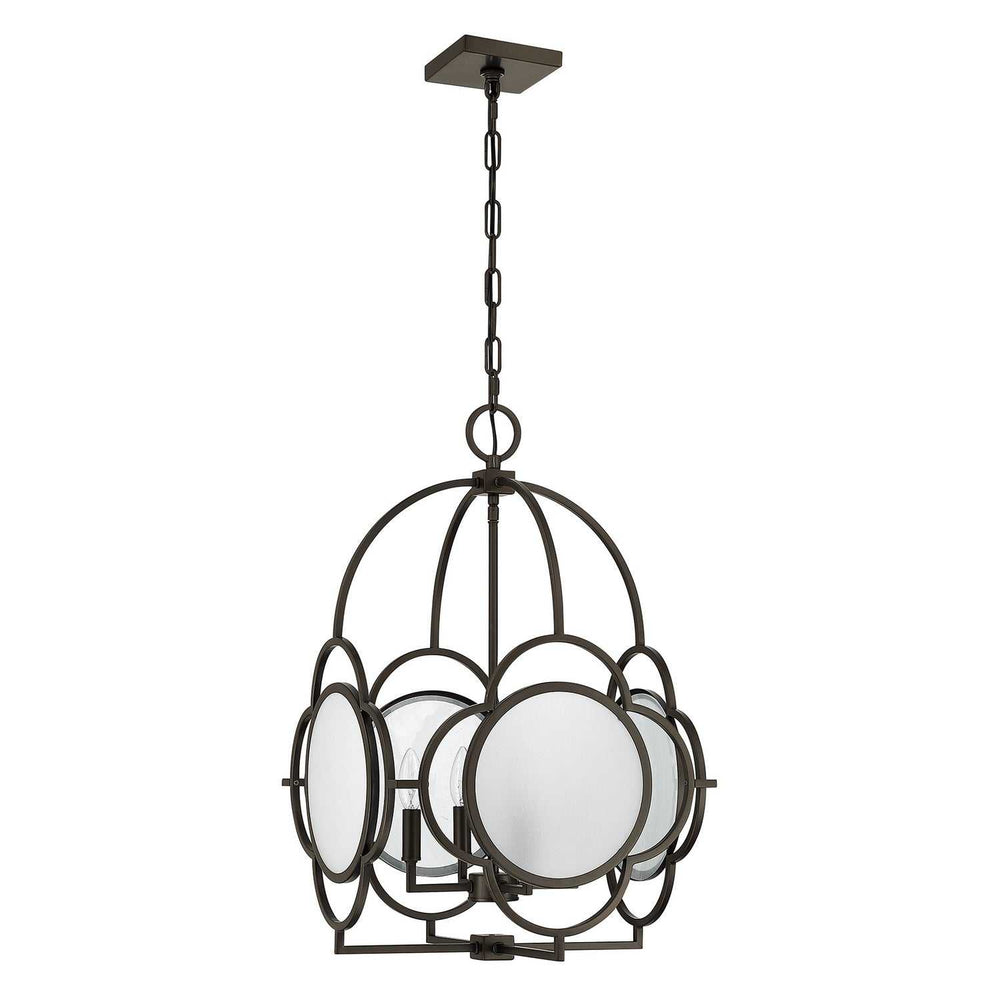Damen Four Light Pendant in Mediterranean Bronze Savoy House