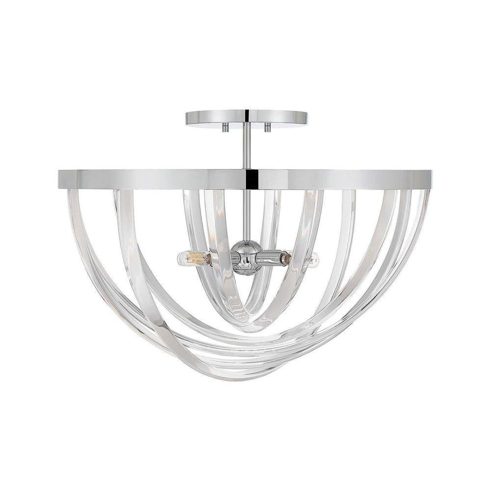 Jennings Four Light Semi-Flush Mount in Polished Chrome Savoy House