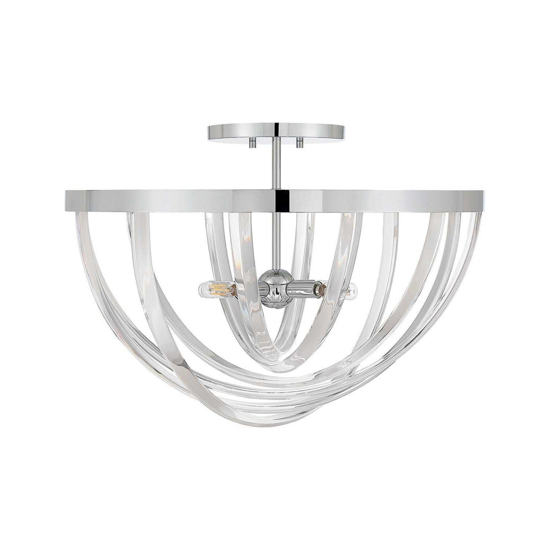 Jennings Four Light Semi-Flush Mount in Polished Chrome Savoy House