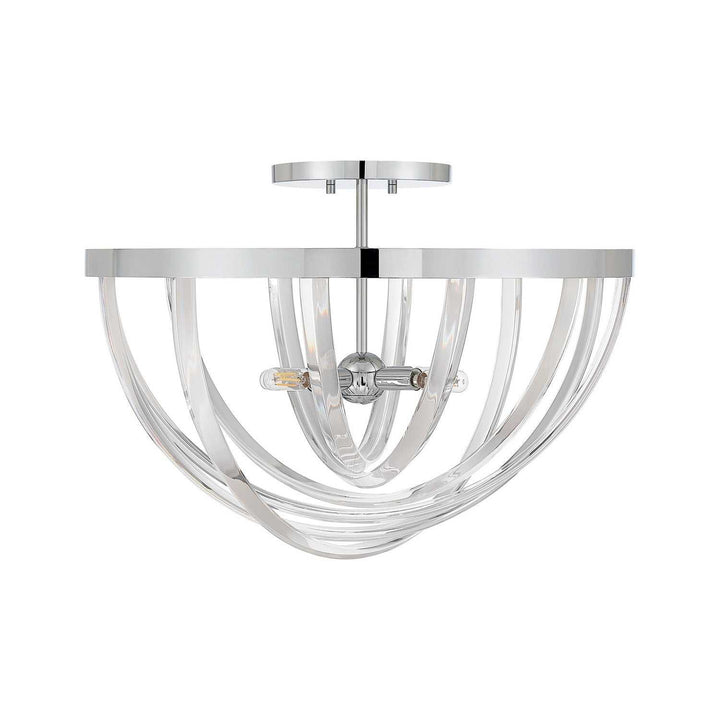 Jennings Four Light Semi-Flush Mount in Polished Chrome Savoy House