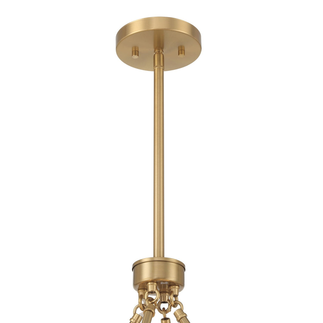 Chalfont Four Light Pendant in Warm Brass Savoy House