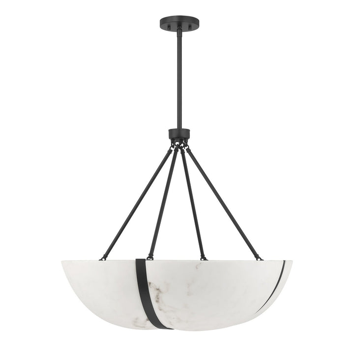 Chalfont Four Light Pendant in Matte Black Savoy House