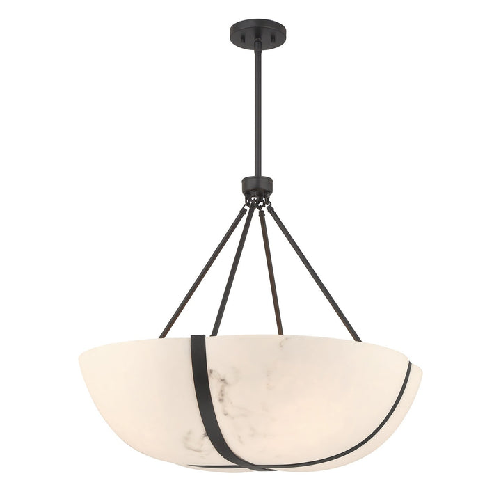 Chalfont Four Light Pendant in Matte Black Savoy House