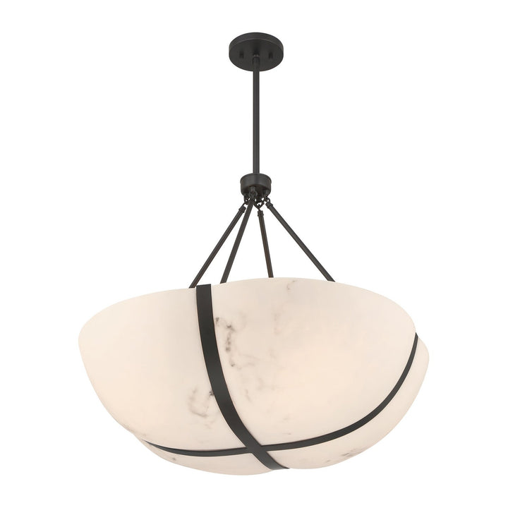 Chalfont Four Light Pendant in Matte Black Savoy House