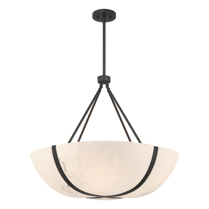Chalfont Four Light Pendant in Matte Black Savoy House
