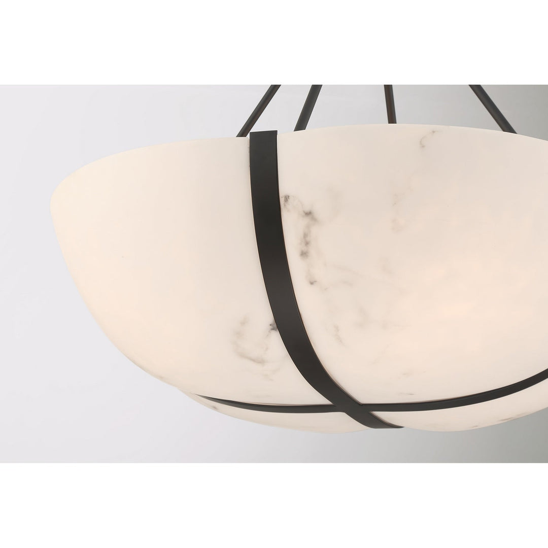 Chalfont Four Light Pendant in Matte Black Savoy House
