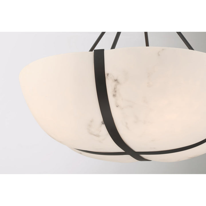Chalfont Four Light Pendant in Matte Black Savoy House