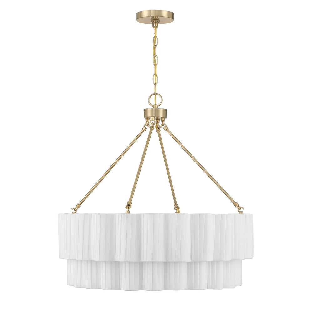 Tucker Four Light Pendant in Noble Brass Savoy House
