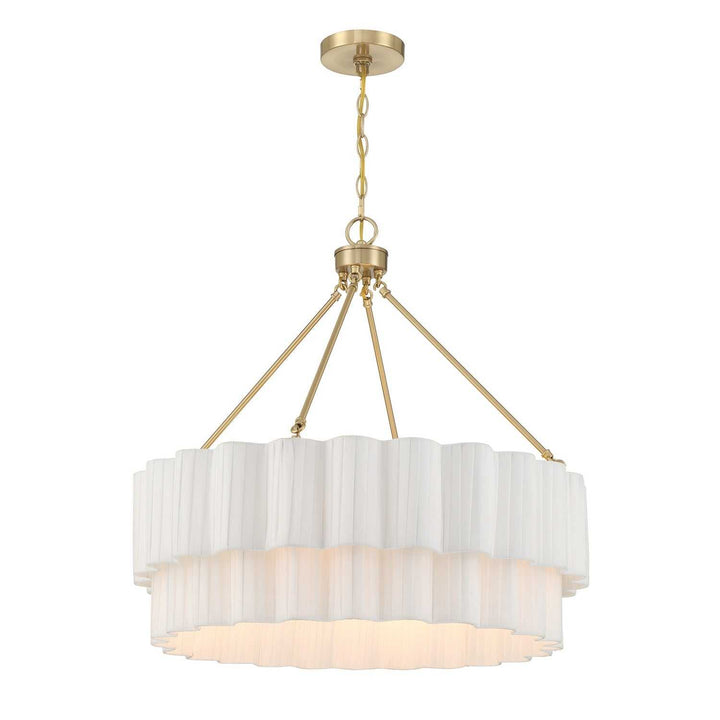 Tucker Four Light Pendant in Noble Brass Savoy House