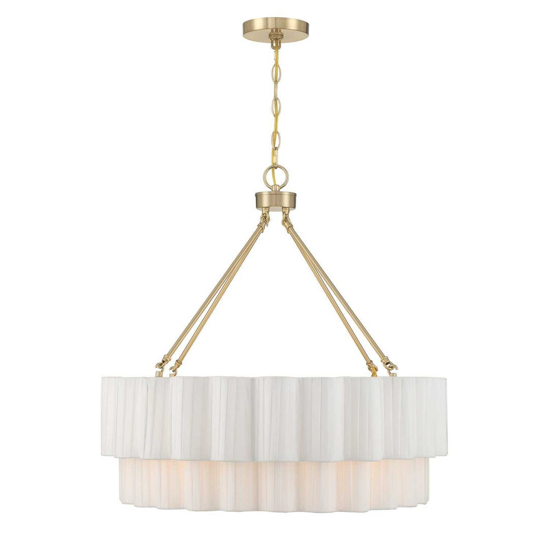 Tucker Four Light Pendant in Noble Brass Savoy House