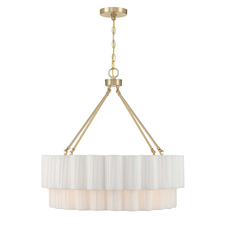Tucker Four Light Pendant in Noble Brass Savoy House