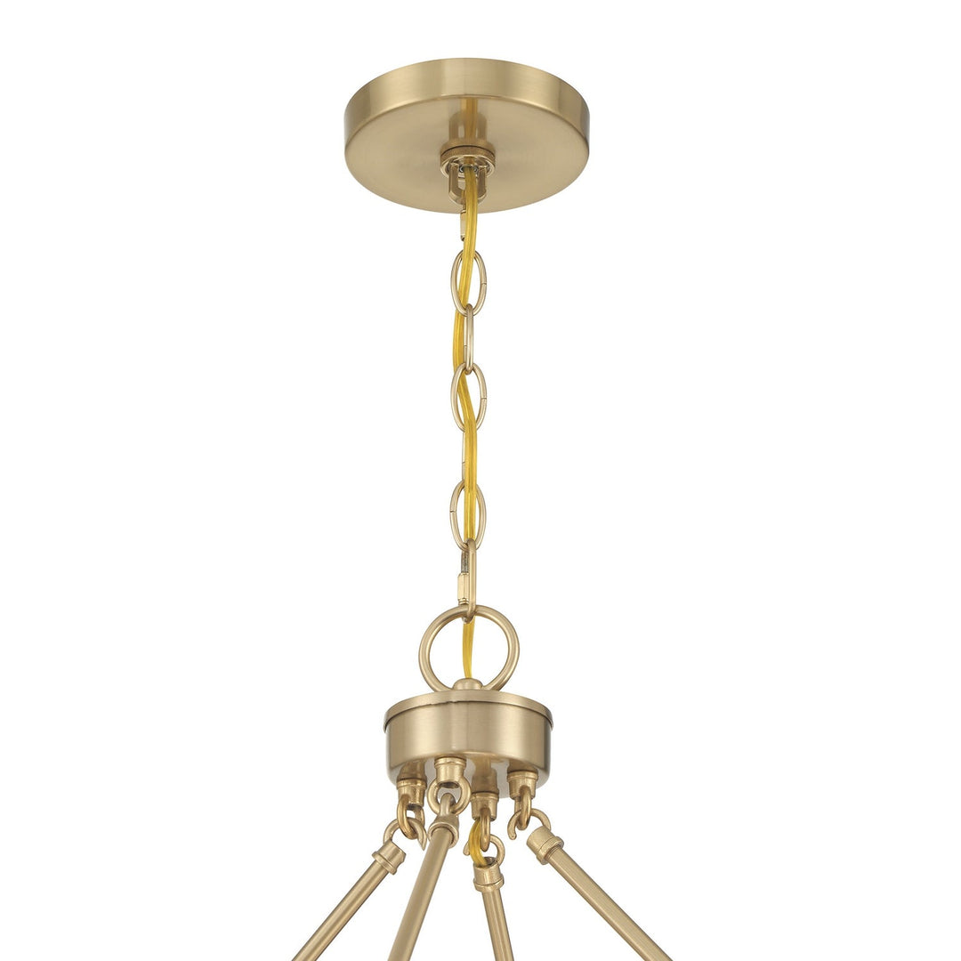 Tucker Four Light Pendant in Noble Brass Savoy House