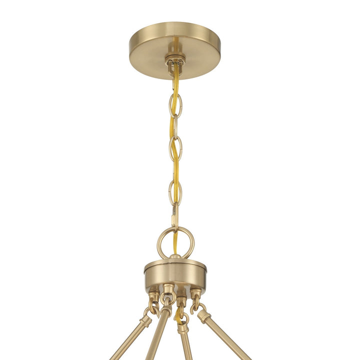 Tucker Four Light Pendant in Noble Brass Savoy House