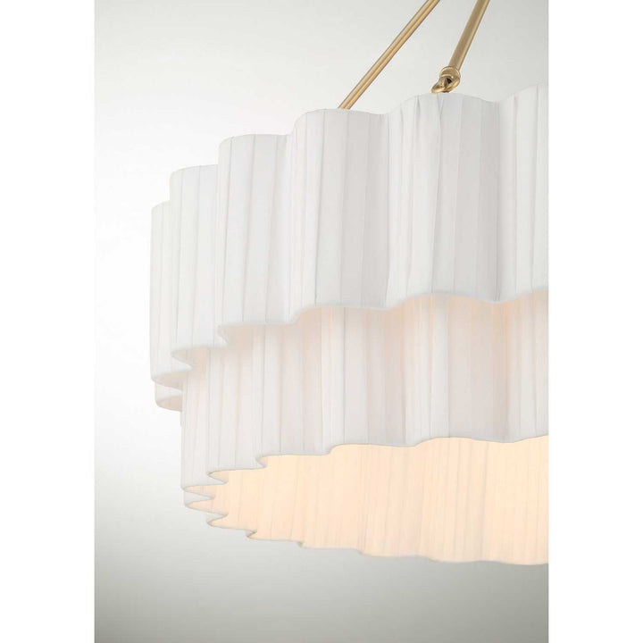 Tucker Four Light Pendant in Noble Brass Savoy House