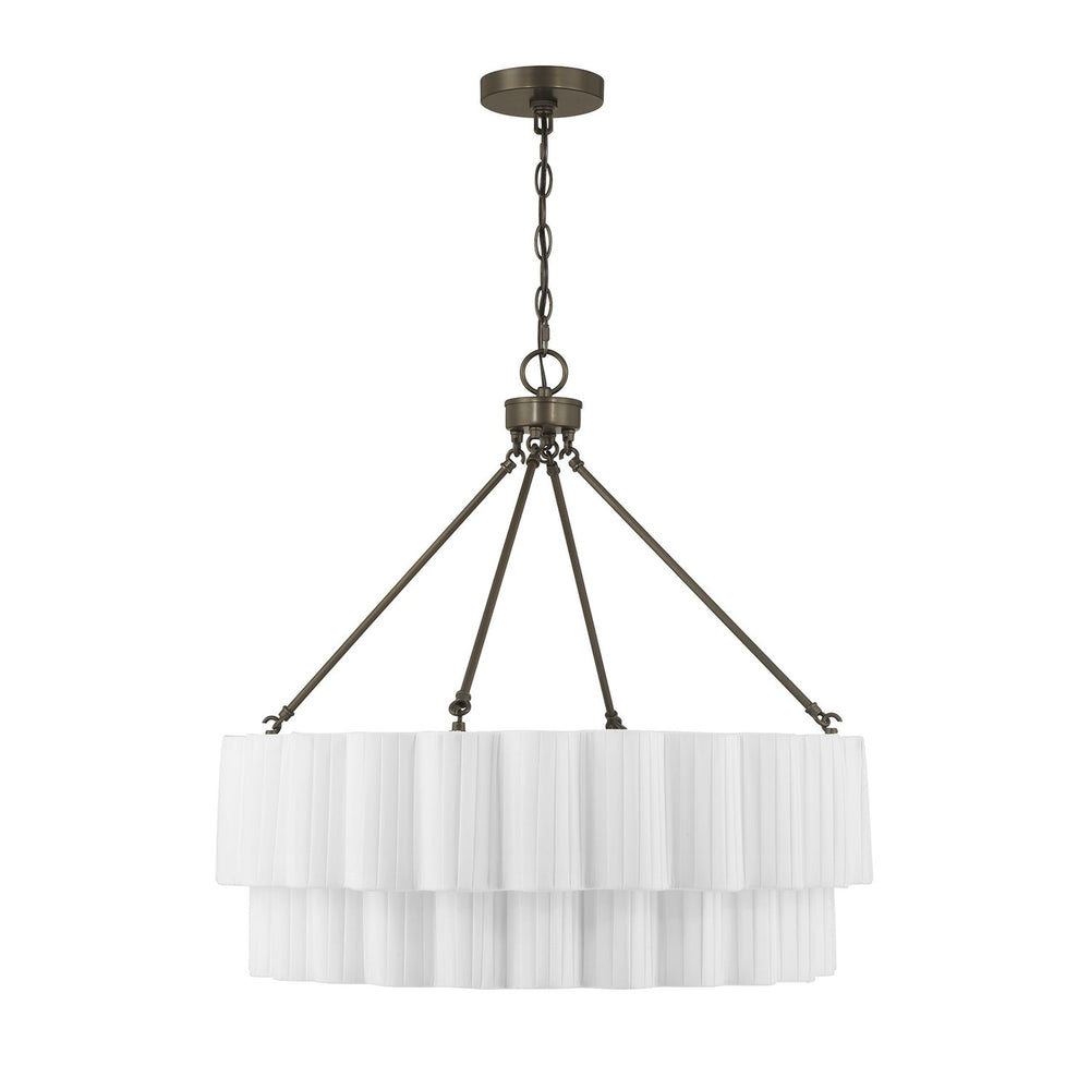 Tucker Four Light Pendant in Mediterranean Bronze Savoy House