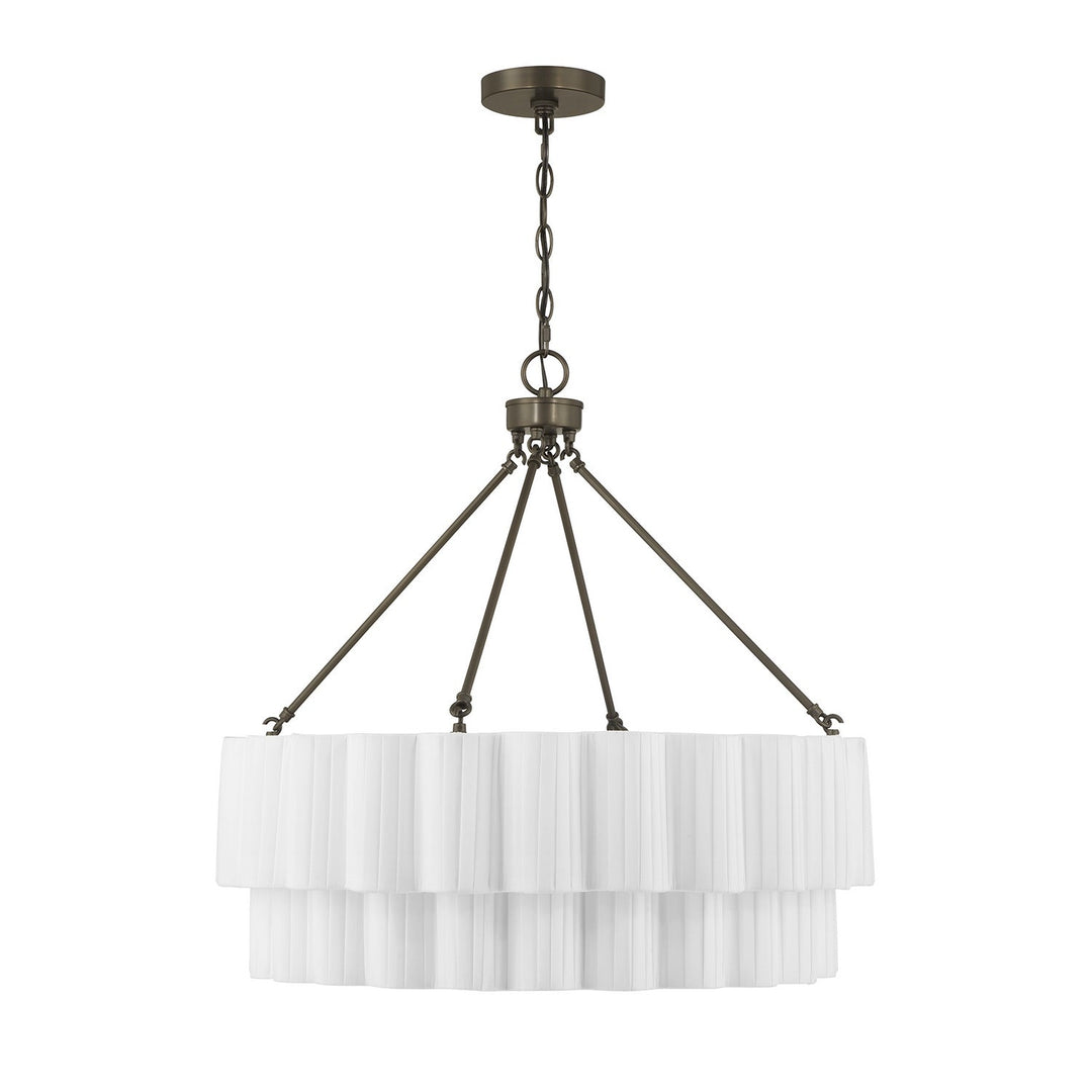 Tucker Four Light Pendant in Mediterranean Bronze Savoy House