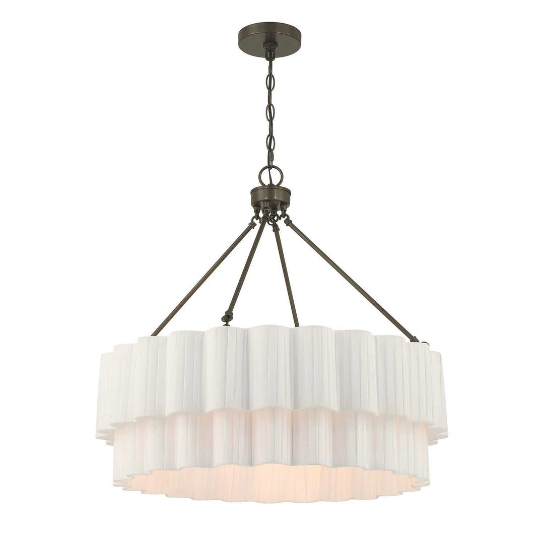 Tucker Four Light Pendant in Mediterranean Bronze Savoy House