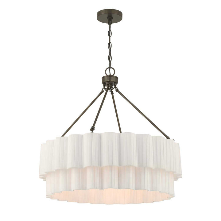 Tucker Four Light Pendant in Mediterranean Bronze Savoy House