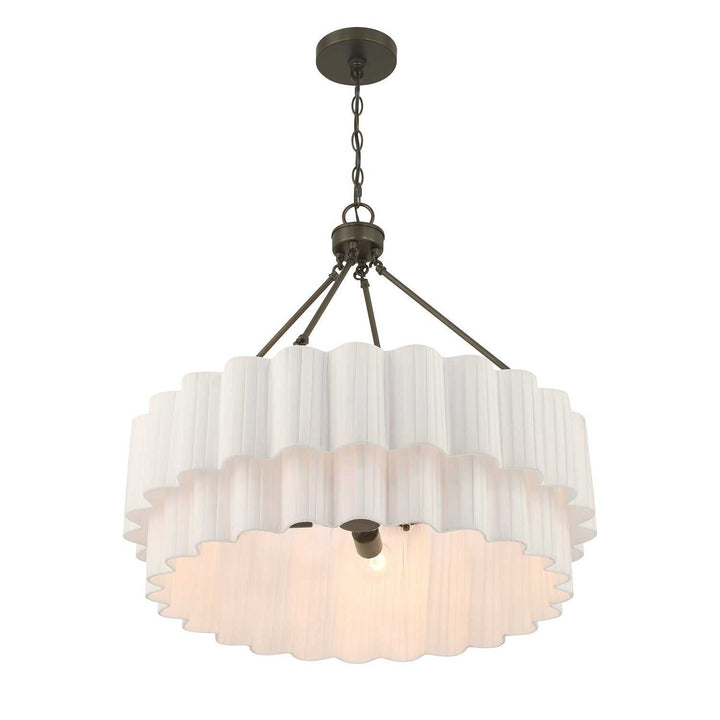 Tucker Four Light Pendant in Mediterranean Bronze Savoy House