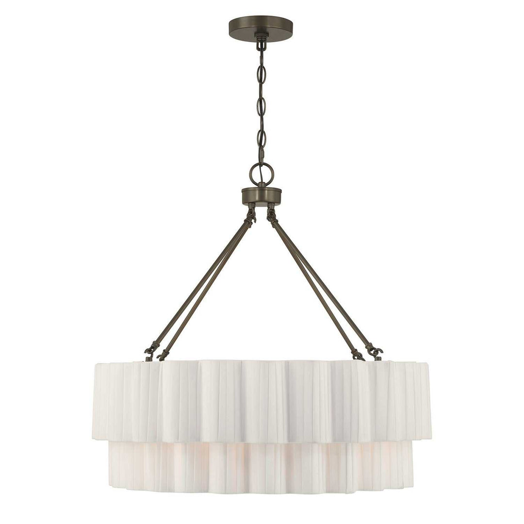 Tucker Four Light Pendant in Mediterranean Bronze Savoy House