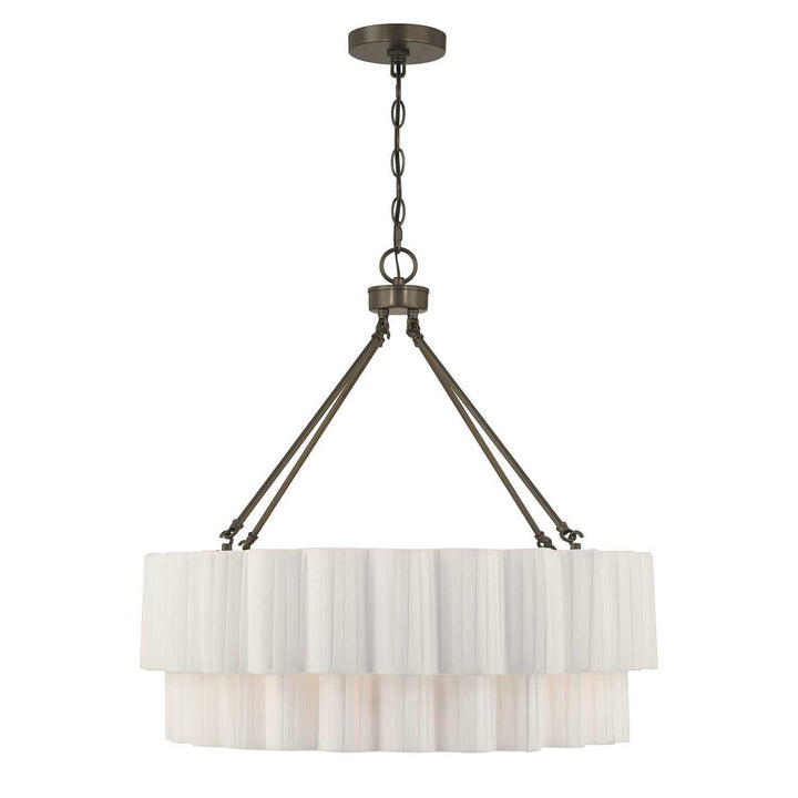 Tucker Four Light Pendant in Mediterranean Bronze Savoy House