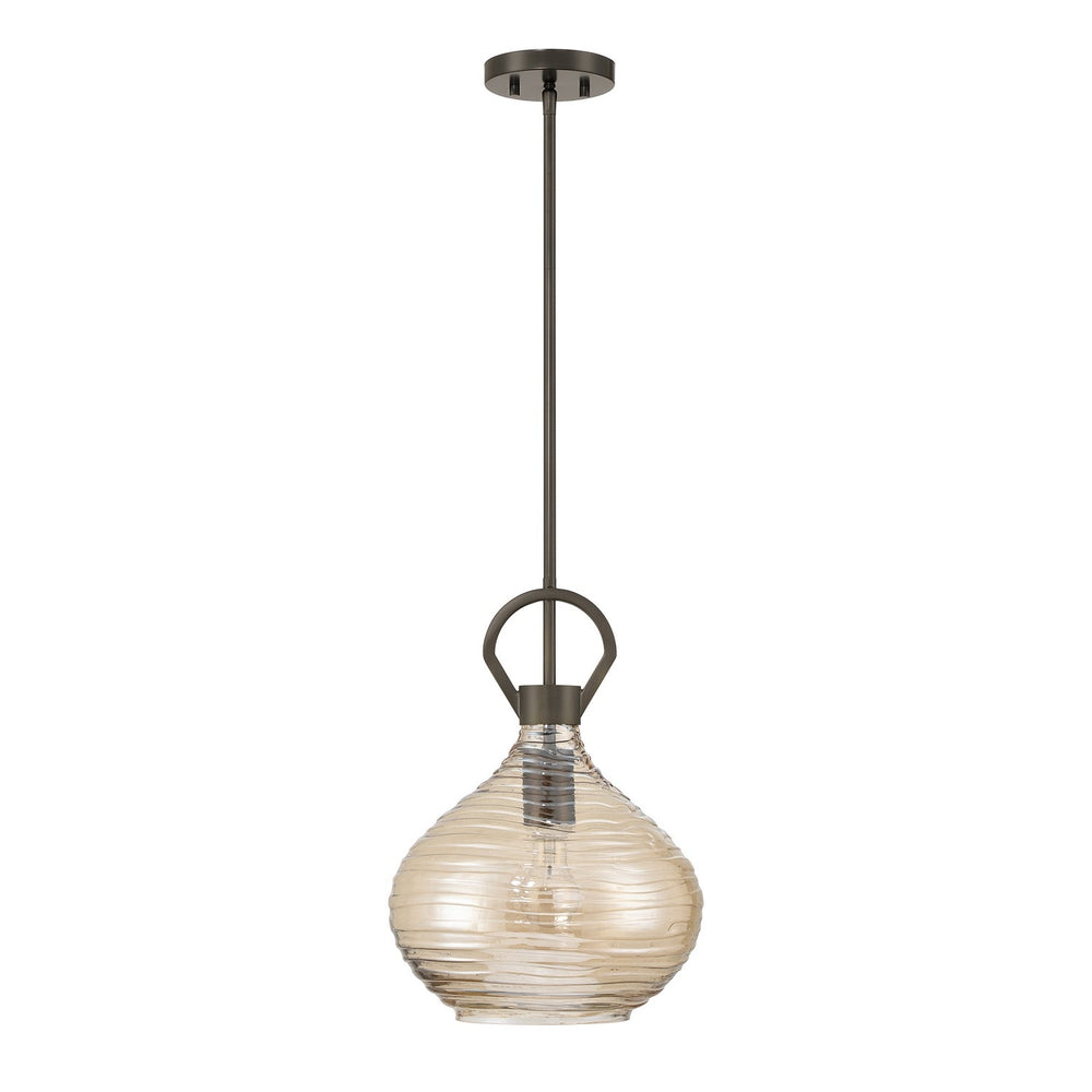Sheriden One Light Pendant in Mediterranean Bronze Savoy House