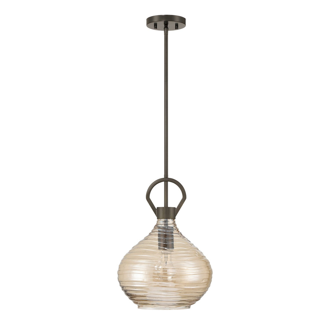 Sheriden One Light Pendant in Mediterranean Bronze Savoy House