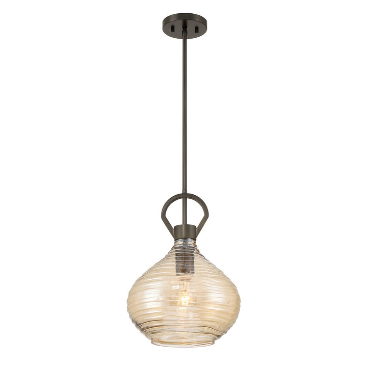 Sheriden One Light Pendant in Mediterranean Bronze Savoy House