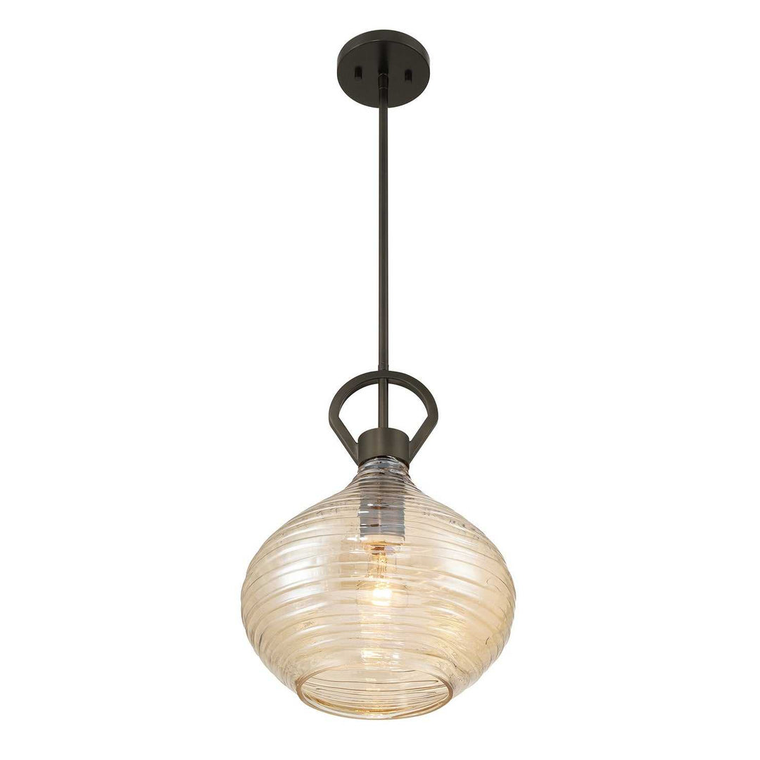 Sheriden One Light Pendant in Mediterranean Bronze Savoy House