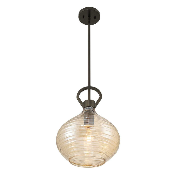 Sheriden One Light Pendant in Mediterranean Bronze Savoy House