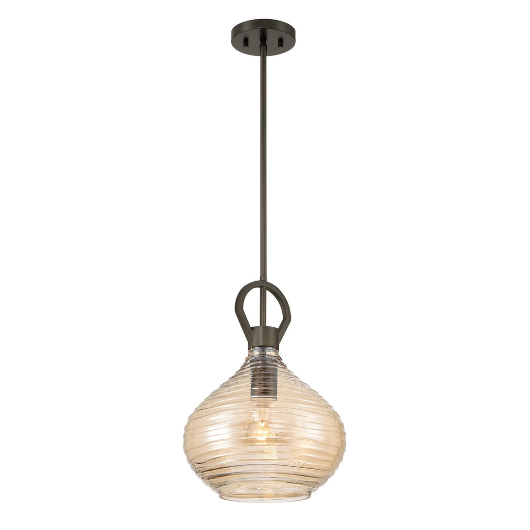 Sheriden One Light Pendant in Mediterranean Bronze Savoy House