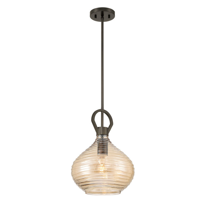 Sheriden One Light Pendant in Mediterranean Bronze Savoy House