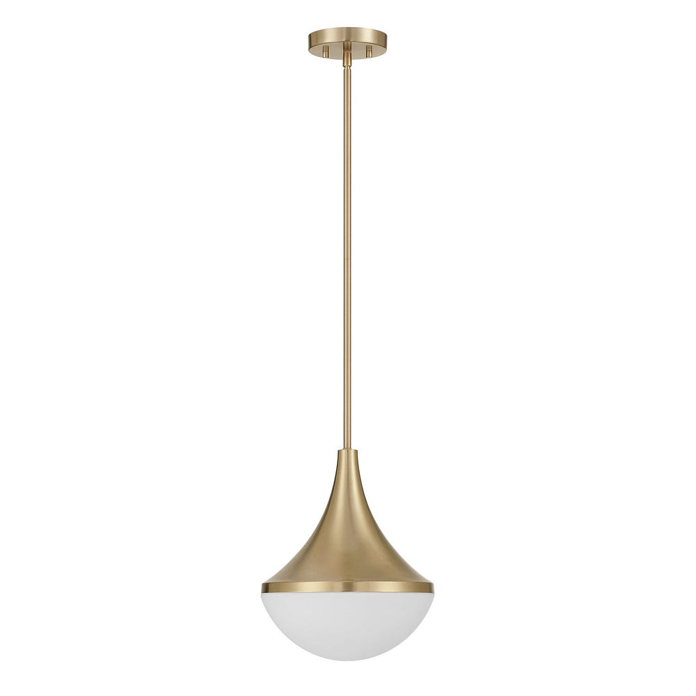 Ogdon One Light Pendant in Noble Brass Savoy House