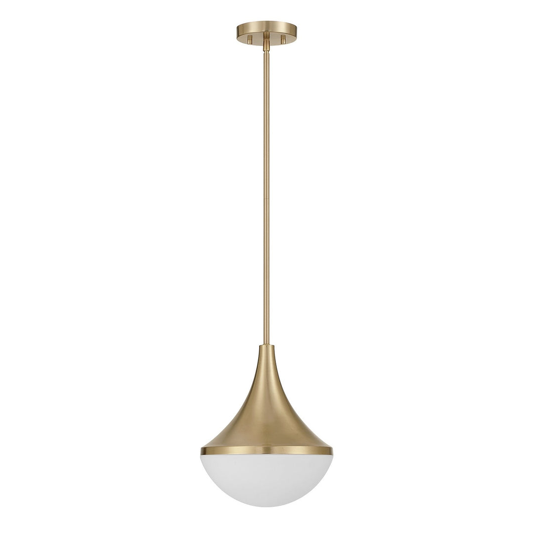 Ogdon One Light Pendant in Noble Brass Savoy House